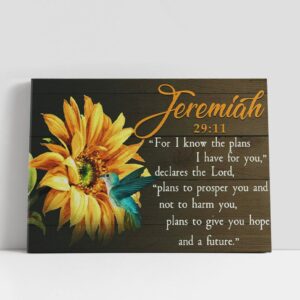 Christian Canvas Wall Art, Jeremiah 2911 Wall…