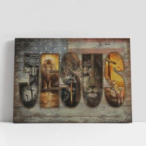 Christian Canvas Wall Art, Jesus 4th Of…