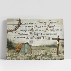 Christian Canvas Wall Art, Jesus Amazing Grace…