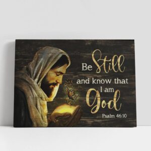 Christian Canvas Wall Art, Jesus Be Still…