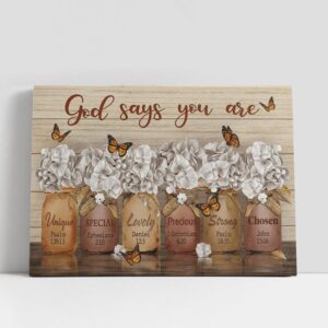 Christian Canvas Wall Art, Jesus Beautiful Flower,…