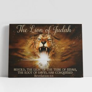 Christian Canvas Wall Art, Jesus Behold The…