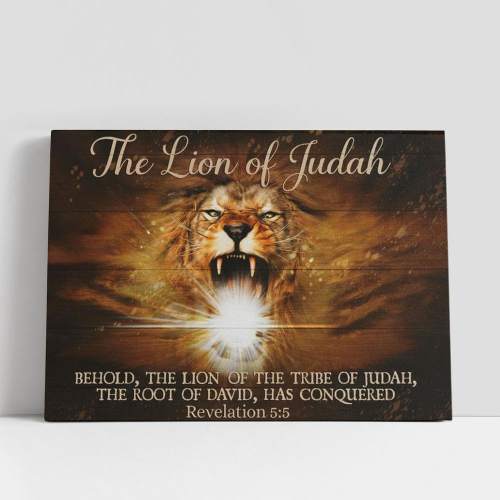 Christian Canvas Wall Art, Jesus Behold The Lion Of The Tribe Of Judah Canvas Poster, Christian Canvas Art Christian Canvas Wall Art, Jesus Behold The Lion Of The Tribe Of Judah Canvas Poster, Christian Canvas Art