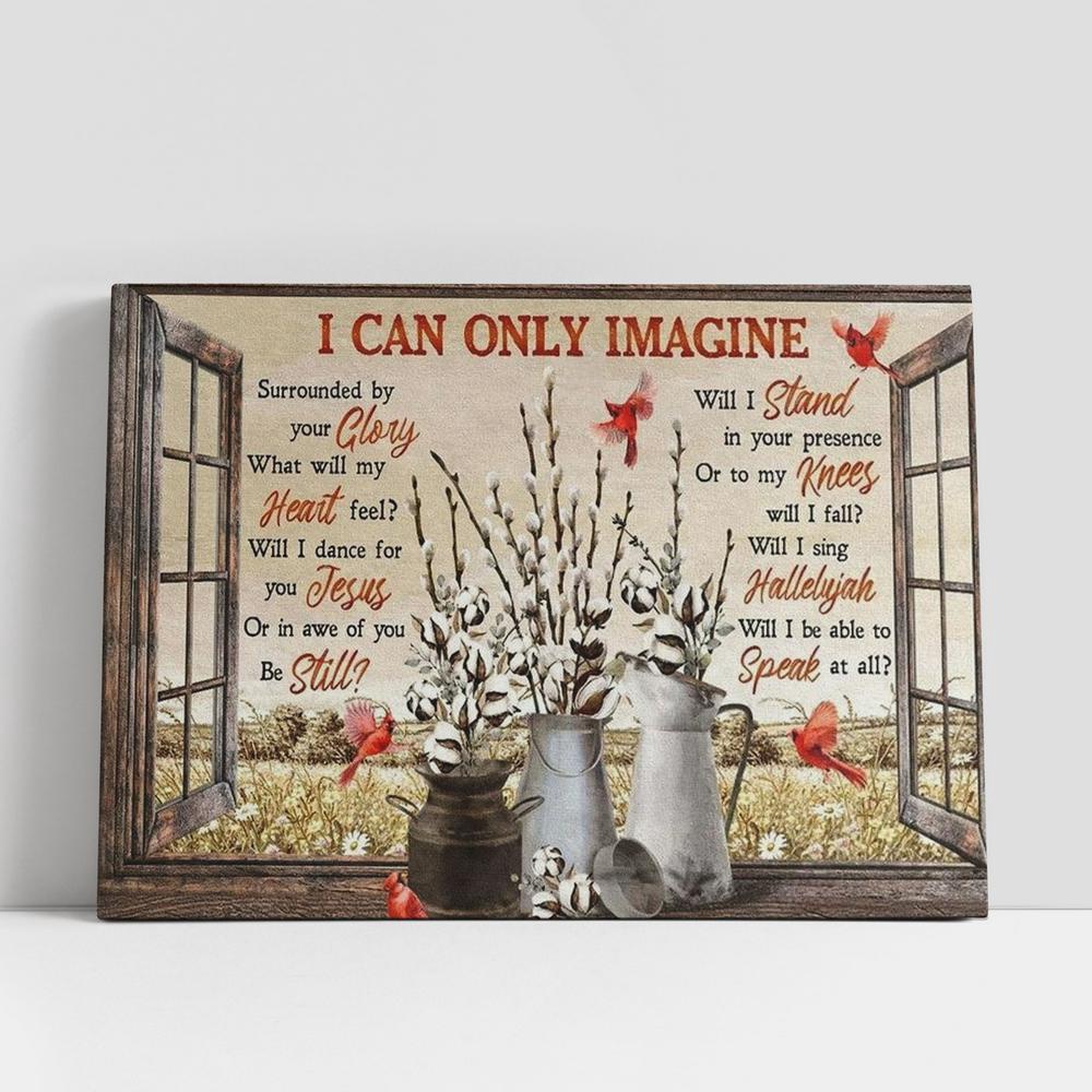 Christian Canvas Wall Art, Jesus, Cardinal, Cotton Flower, Autumn Field, I Can Only Imagine Canvas Poster, Christian Canvas Art Christian Canvas Wall Art, Jesus, Cardinal, Cotton Flower, Autumn Field, I Can Only Imagine Canvas Poster, Christian Canvas Art
