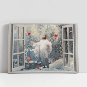 Christian Canvas Wall Art, Jesus Cardinals Into…