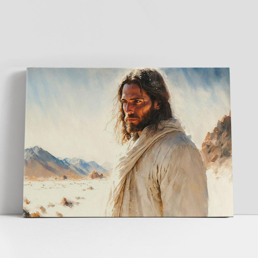 Christian Canvas Wall Art, Jesus Christ Art Canvas Art Decor, Christian Canvas Art