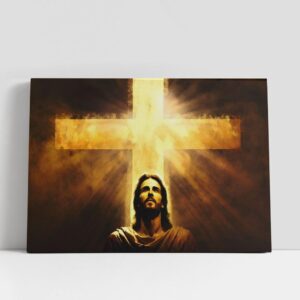 Christian Canvas Wall Art, Jesus Christ Close…