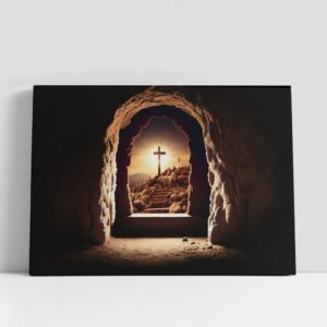 Christian Canvas Wall Art, Jesus Christ Empty…