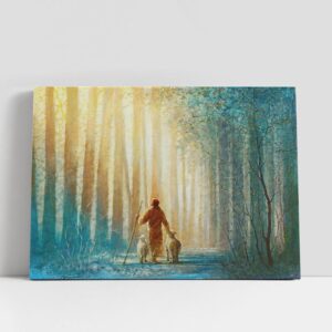 Christian Canvas Wall Art, Jesus Christ He…