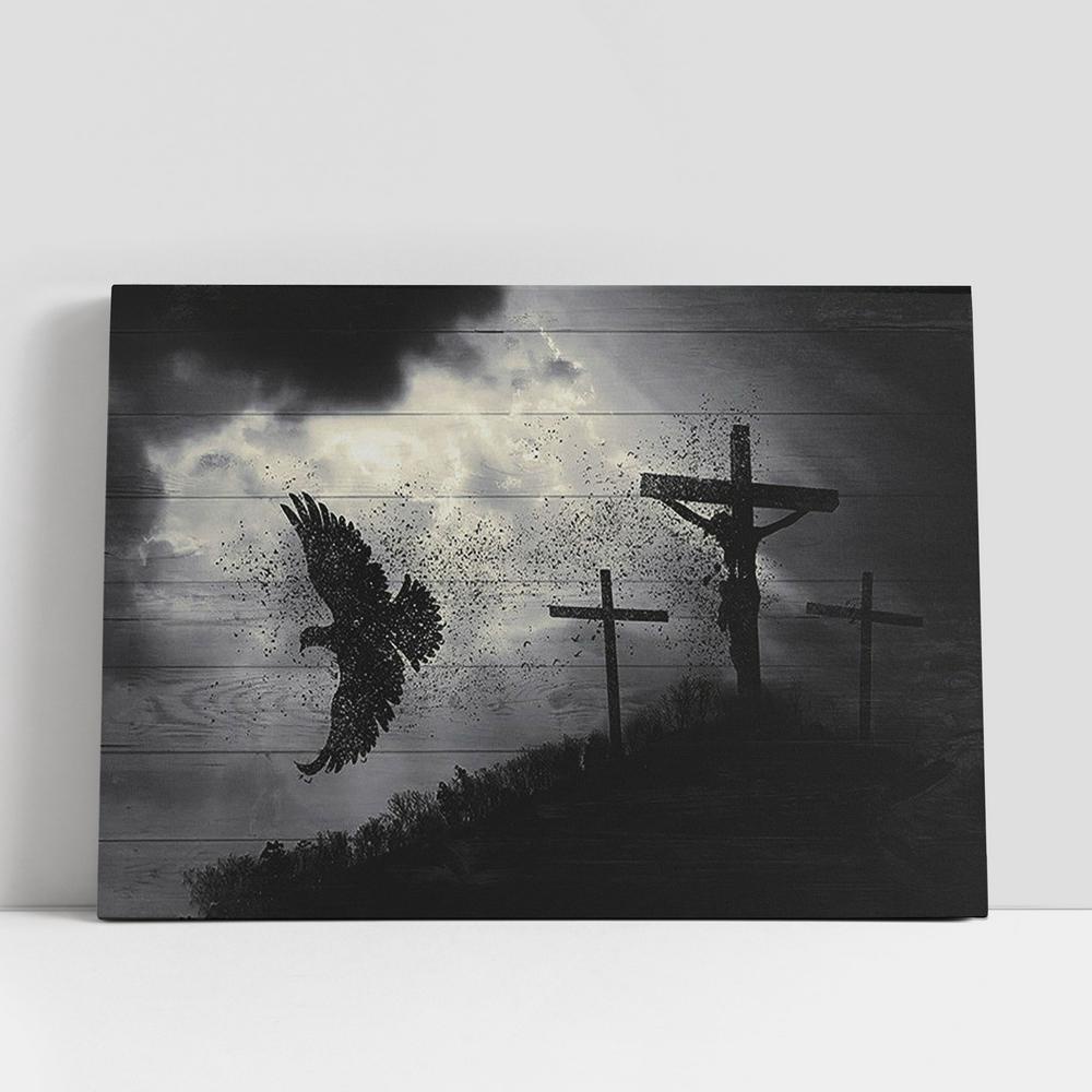 Christian Canvas Wall Art, Jesus Christ On The Cross Dove Canvas Wall Art, Christian Canvas Art Christian Canvas Wall Art, Jesus Christ On The Cross Dove Canvas Wall Art, Christian Canvas Art
