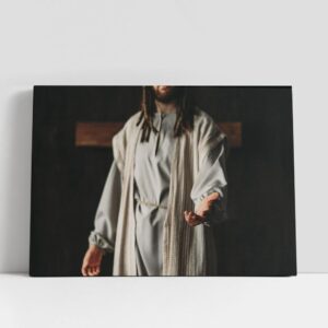 Christian Canvas Wall Art, Jesus Christ Reaching…