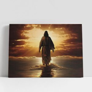 Christian Canvas Wall Art, Jesus Christ Walk…