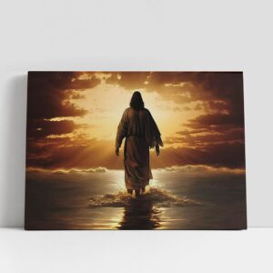 Christian Canvas Wall Art, Jesus Christ Walking…