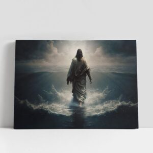 Christian Canvas Wall Art, Jesus Christ Walking…