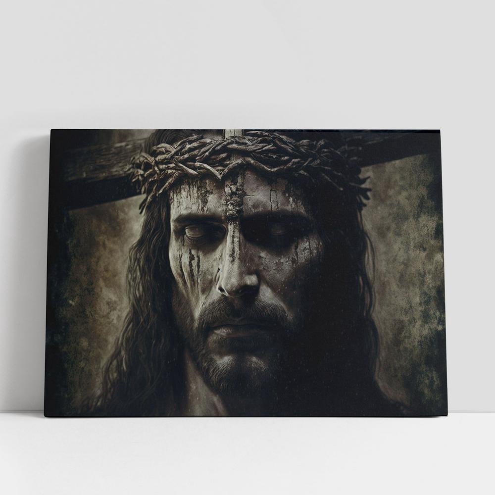 Christian Canvas Wall Art, Jesus Christs Suffering Death Canvas Pictures, Faith Art, Christian Canvas Art
