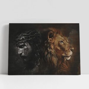 Christian Canvas Wall Art, Jesus Crown Of…