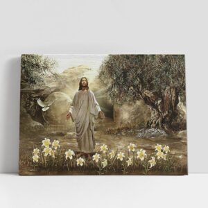 Christian Canvas Wall Art, Jesus Dove Of…