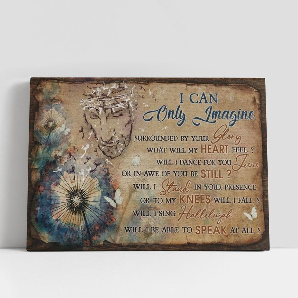 Christian Canvas Wall Art, Jesus Drawing, Dandelion Painting, I Can Only Imagine Canvas Poster, Christian Canvas Art Christian Canvas Wall Art, Jesus Drawing, Dandelion Painting, I Can Only Imagine Canvas Poster, Christian Canvas Art