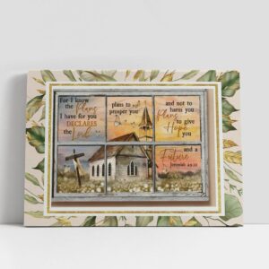 Christian Canvas Wall Art, Jesus For I…