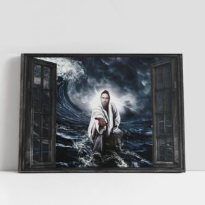 Christian Canvas Wall Art, Jesus Gives His…