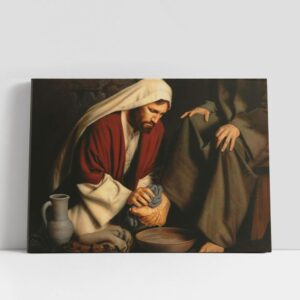 Christian Canvas Wall Art, Jesus Heals Painting,…
