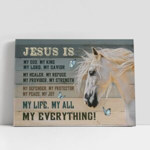 Christian Canvas Wall Art, Jesus Is My…