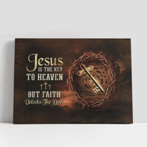 Christian Canvas Wall Art, Jesus Is The…