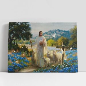 Christian Canvas Wall Art, Jesus Lambs Of…