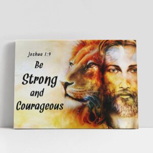 Christian Canvas Wall Art, Jesus Lion Face…