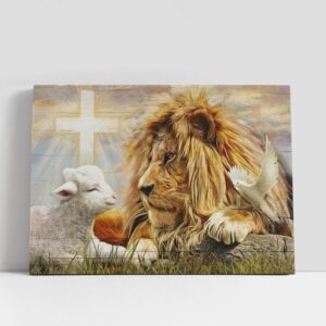 Christian Canvas Wall Art, Jesus, Lion Of…