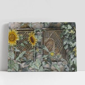 Christian Canvas Wall Art, Jesus Looking Through…