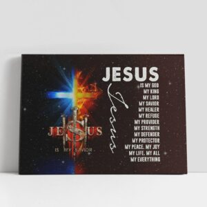 Christian Canvas Wall Art, Jesus My Lord…