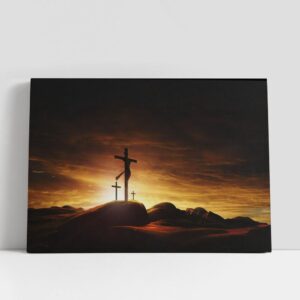 Christian Canvas Wall Art, Jesus On The…