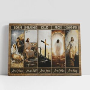 Christian Canvas Wall Art, Jesus Painting The…