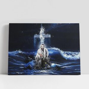 Christian Canvas Wall Art, Jesus Saves, Jesus…