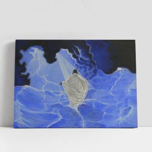 Christian Canvas Wall Art, Jesus Walks On…