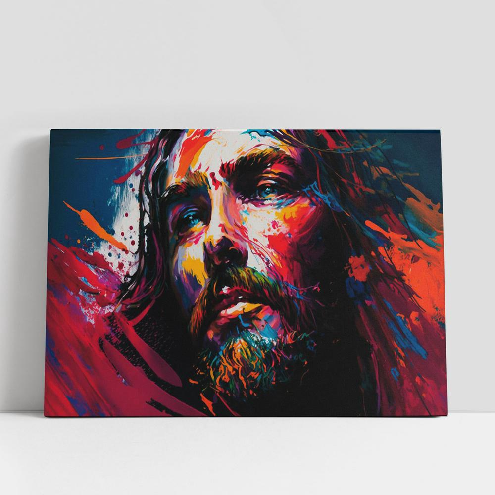 Christian Canvas Wall Art, Jesus With Beard Beard Canvas Pictures, Faith Art, Christian Canvas Art Christian Canvas Wall Art, Jesus With Beard Beard Canvas Pictures, Faith Art, Christian Canvas Art