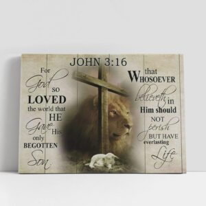 Christian Canvas Wall Art, John 316 Wall…