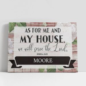 Christian Canvas Wall Art, Joshua 2415 As…