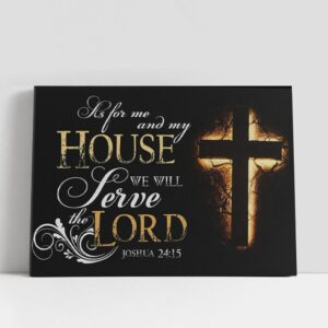 Christian Canvas Wall Art, Joshua 2415 Canvas…