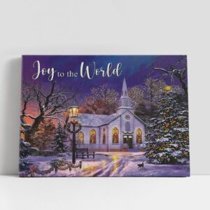 Christian Canvas Wall Art, Joy To The…