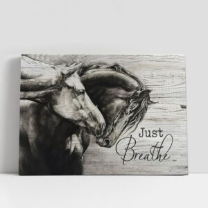 Christian Canvas Wall Art, Just Breathe The…