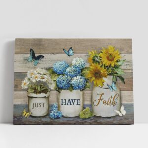 Christian Canvas Wall Art, Just Have Faith…