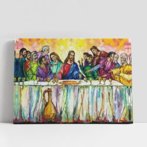 Christian Canvas Wall Art, Last Supper Canvas…