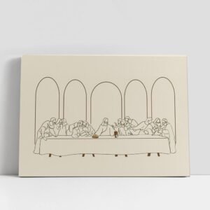 Christian Canvas Wall Art, Last Supper Canvas…