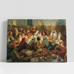 Christian Canvas Wall Art, Last Supper Canvas…