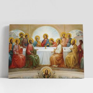 Christian Canvas Wall Art, Last Supper Wall…