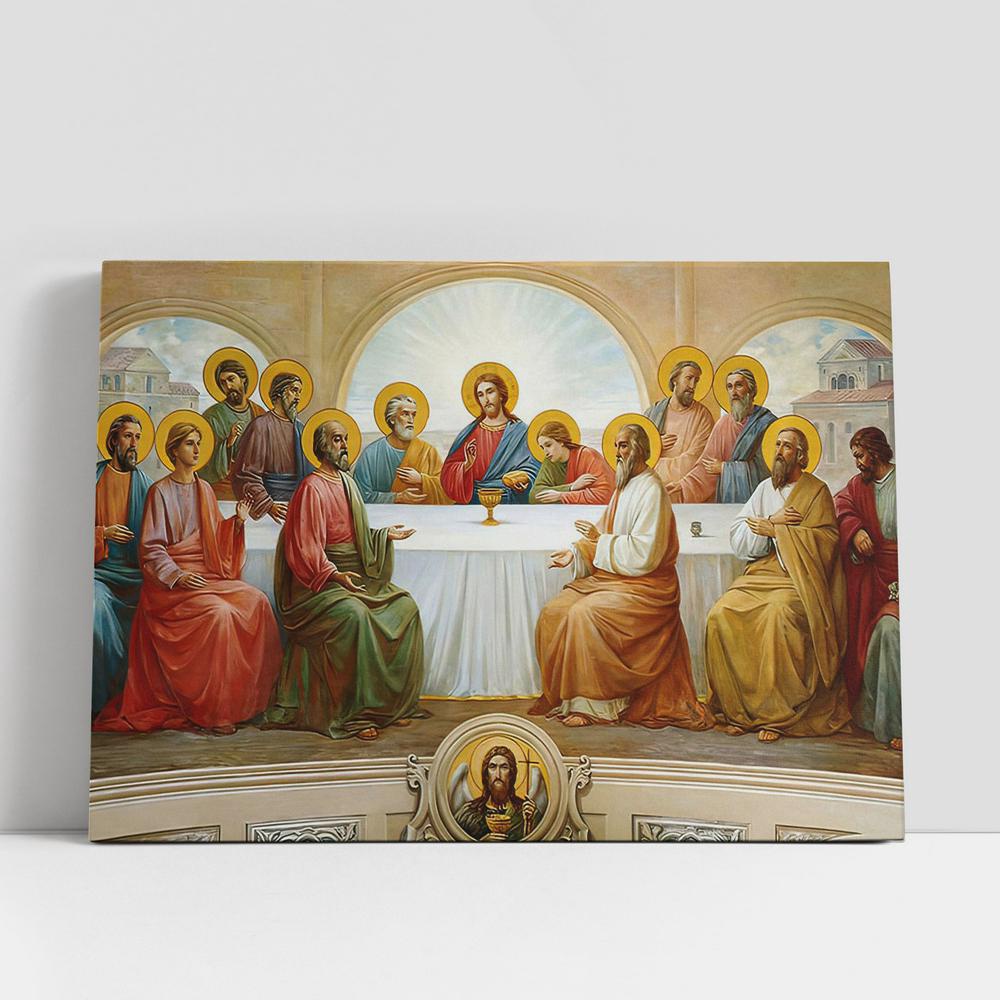Christian Canvas Wall Art, Last Supper Wall Art 7, Jesus Canvas, Christian Gifts Wall Art, Jesus Wall Decor