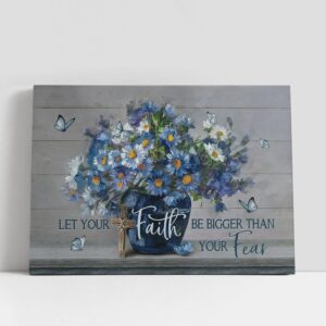 Christian Canvas Wall Art, Let Your Faith…