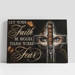Christian Canvas Wall Art, Let Your Faith…